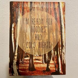 Fall Hoodie Wall Decor